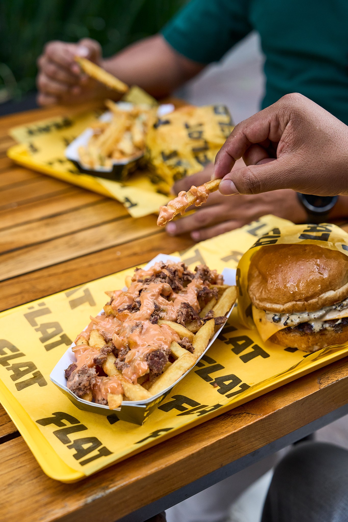 Hamburguesa Flat